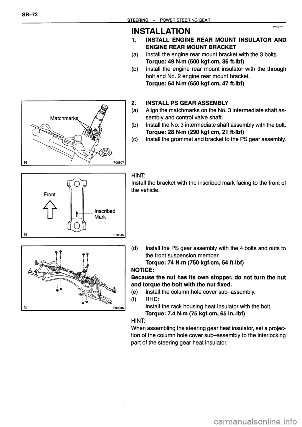 TOYOTA VERSO 1999  Repair Manual 
