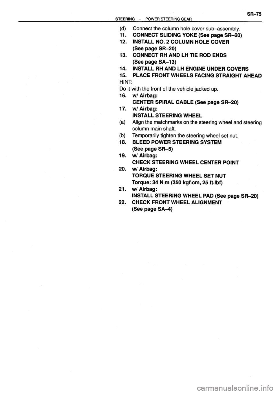 TOYOTA VERSO 1999  Repair Manual 