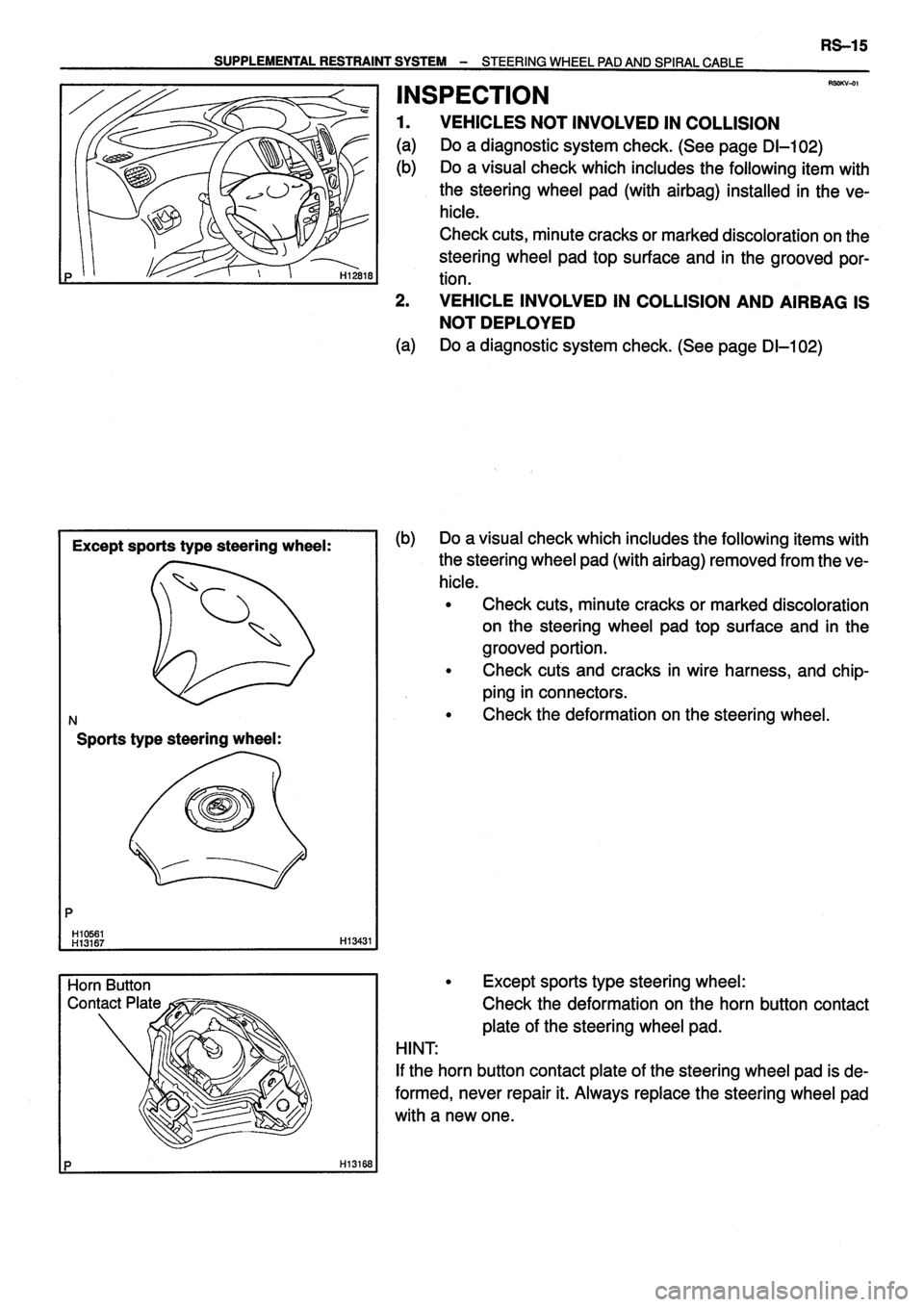 TOYOTA VERSO 1999  Repair Manual 