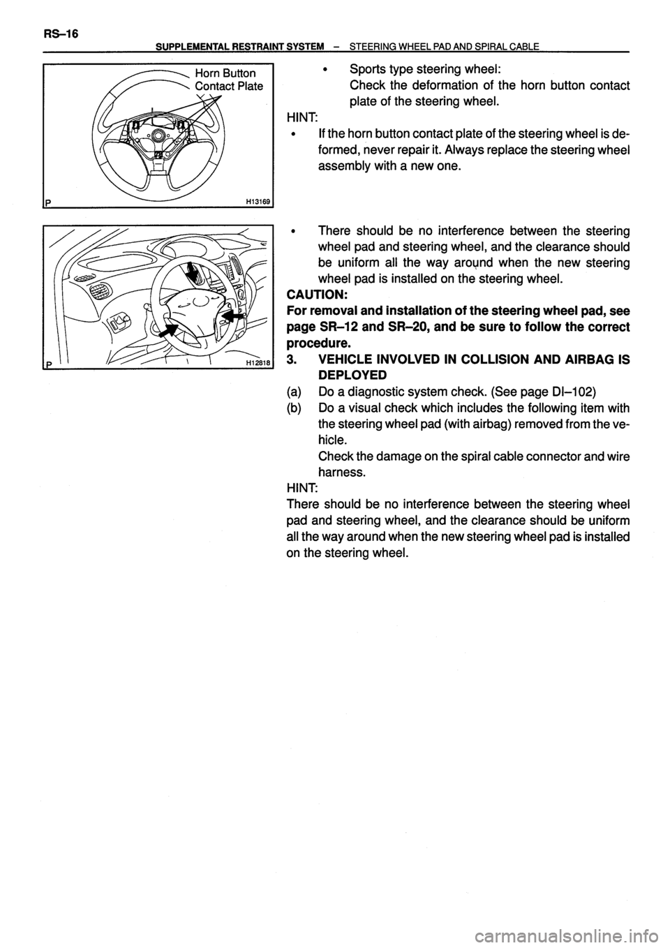 TOYOTA VERSO 1999  Repair Manual 