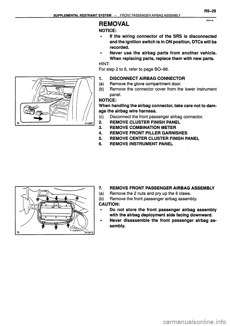 TOYOTA VERSO 1999  Repair Manual 