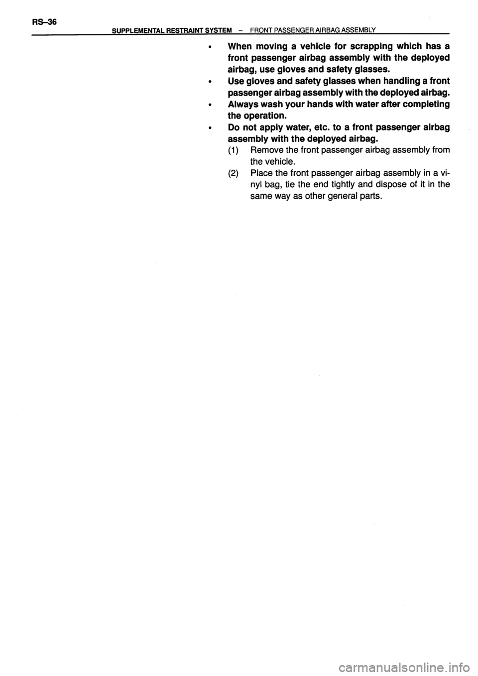 TOYOTA VERSO 1999  Repair Manual 