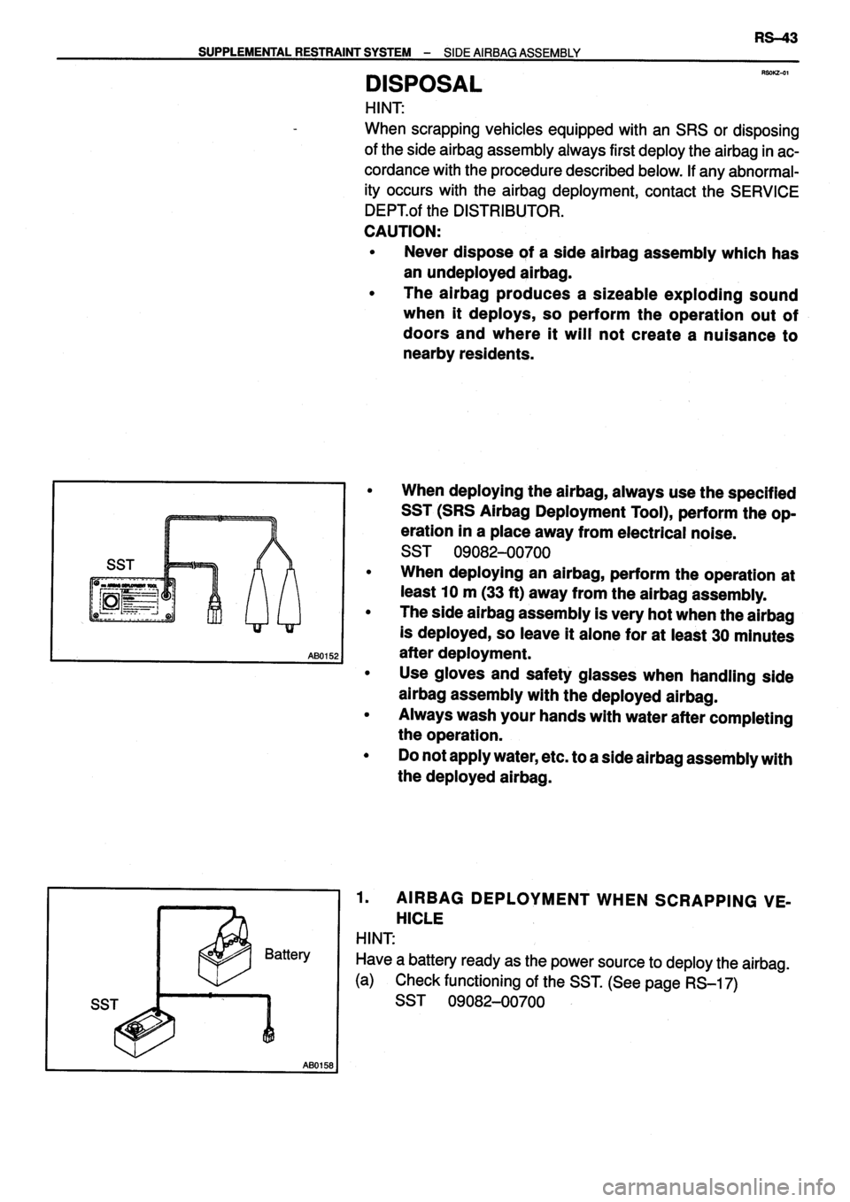 TOYOTA VERSO 1999  Repair Manual 