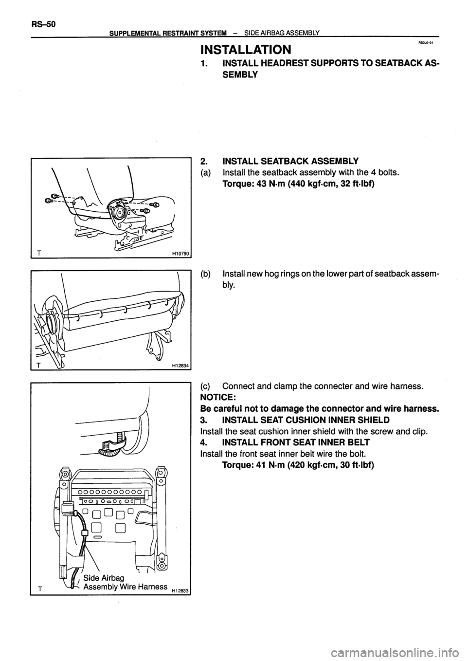 TOYOTA VERSO 1999  Repair Manual 