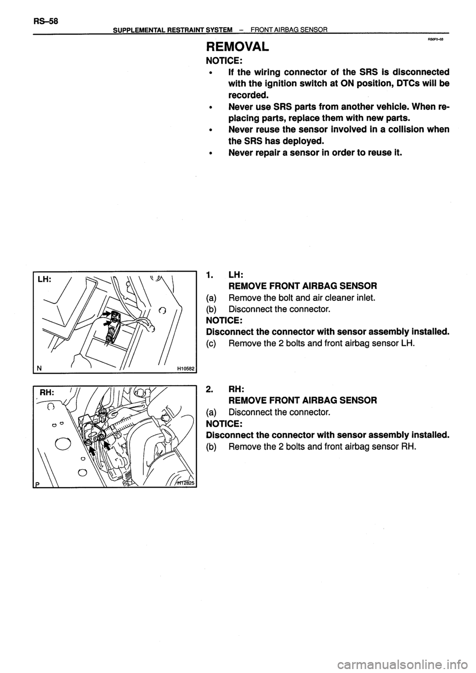 TOYOTA VERSO 1999  Repair Manual 
