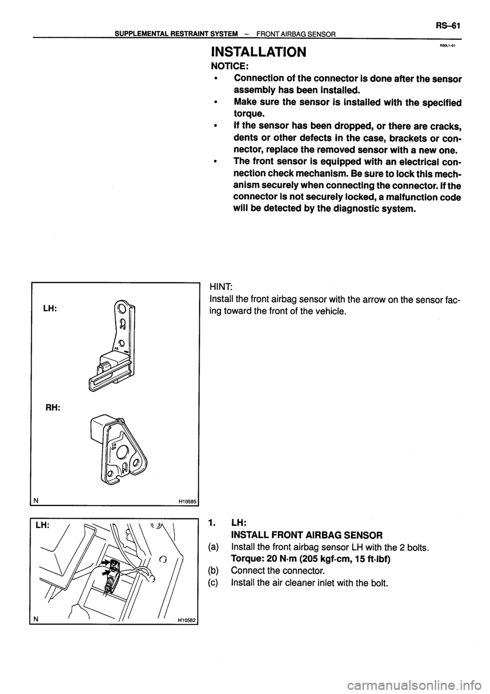 TOYOTA VERSO 1999  Repair Manual 