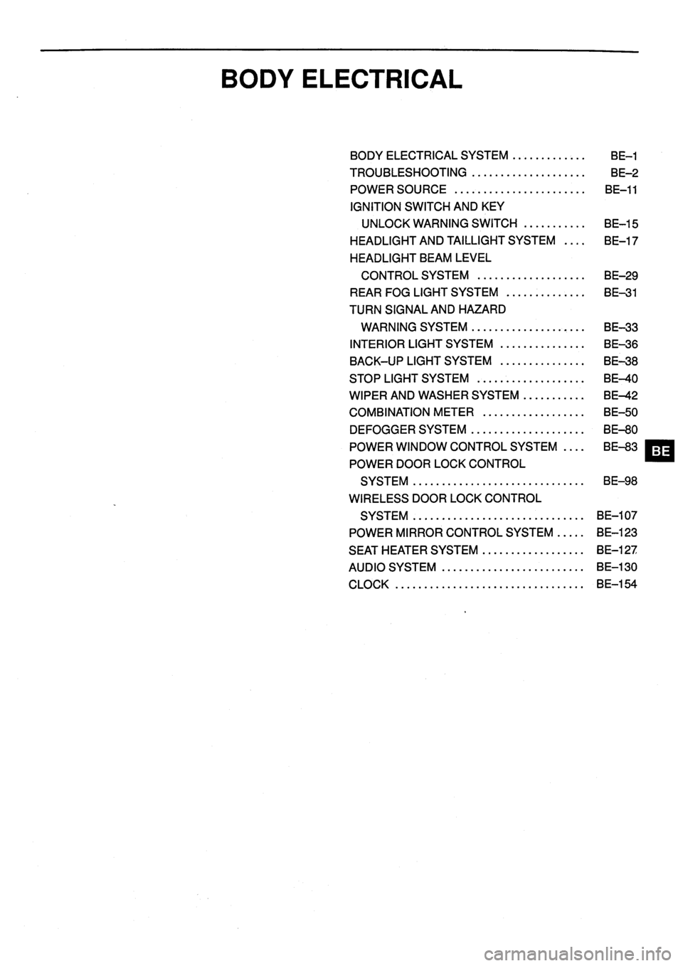 TOYOTA VERSO 1999  Repair Manual 