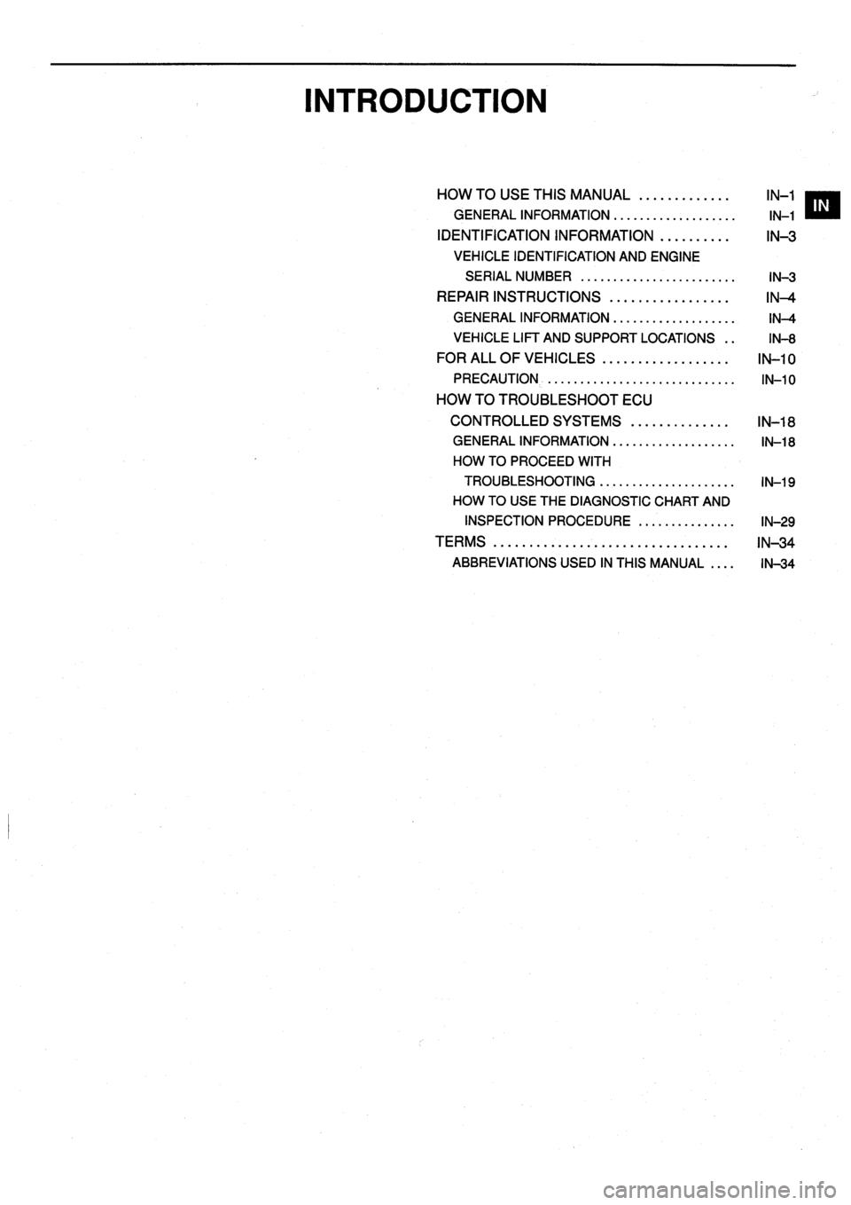 TOYOTA VERSO 1999  Repair Manual 