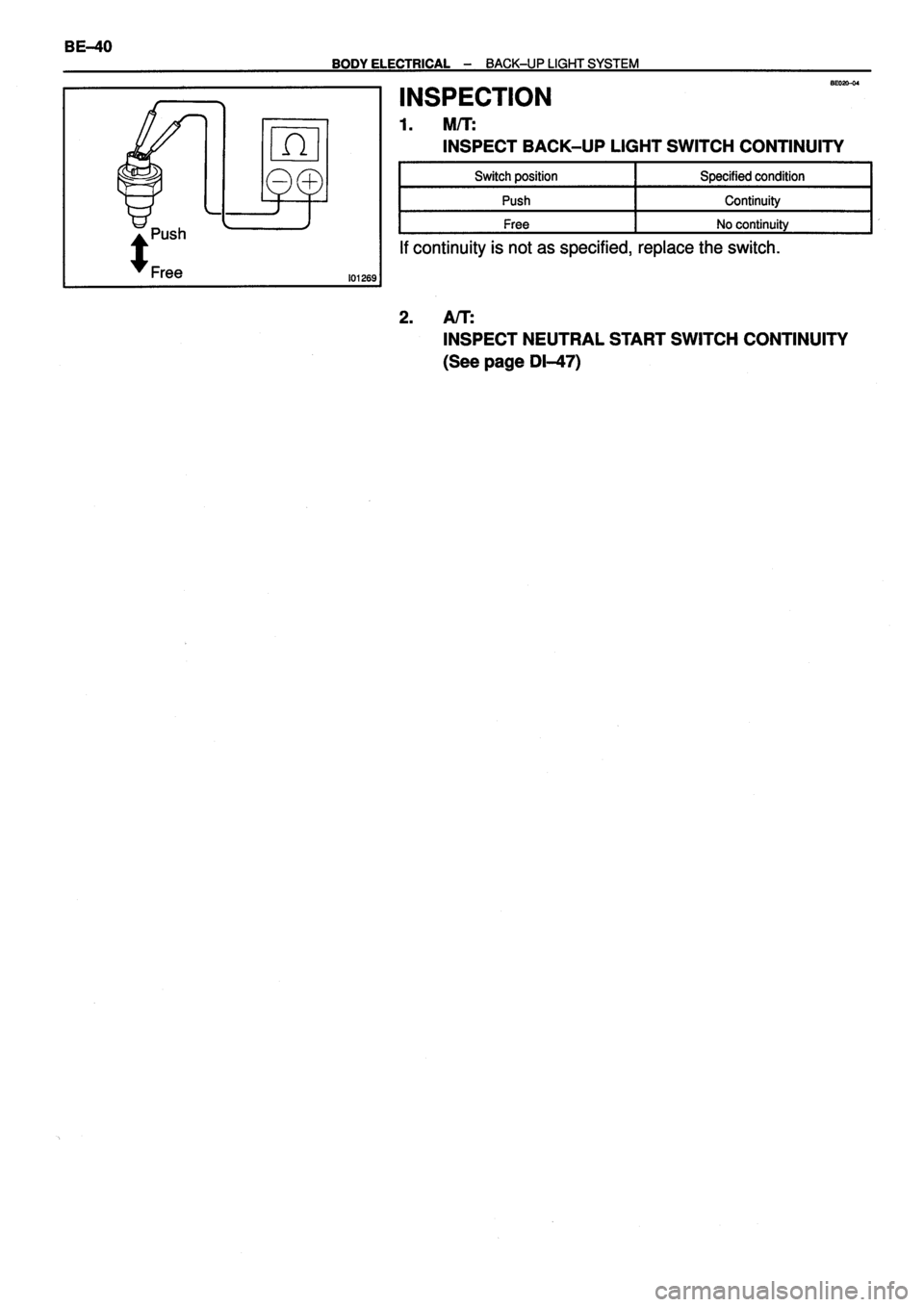 TOYOTA VERSO 1999  Repair Manual 