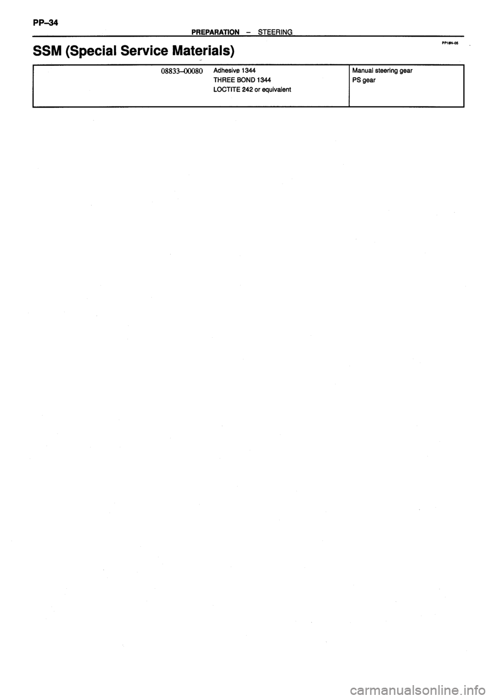 TOYOTA VERSO 1999  Repair Manual 