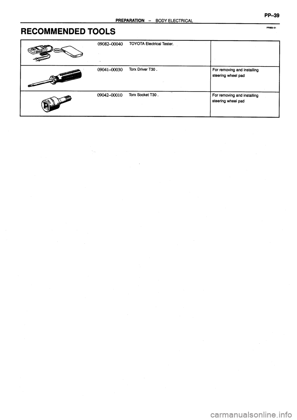 TOYOTA VERSO 1999  Repair Manual 