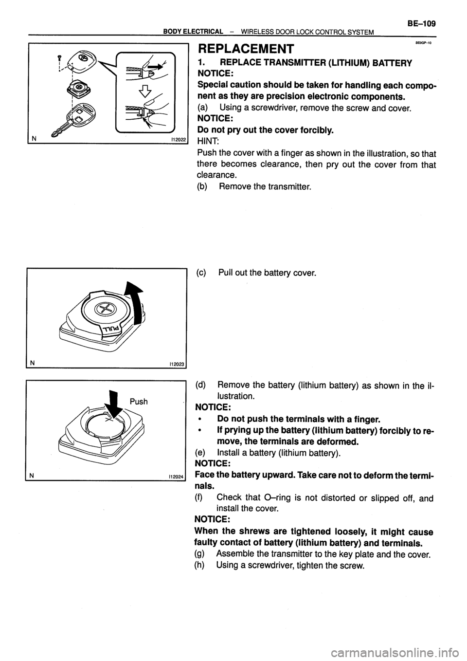 TOYOTA VERSO 1999  Repair Manual 