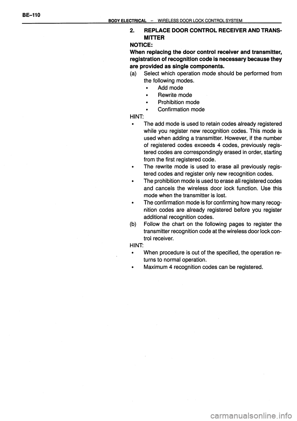 TOYOTA VERSO 1999  Repair Manual 