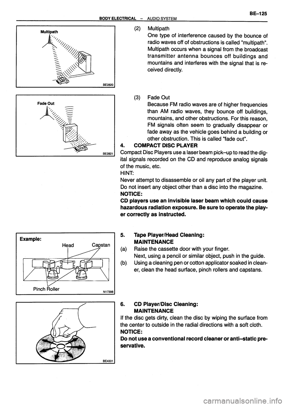 TOYOTA VERSO 1999  Repair Manual 
