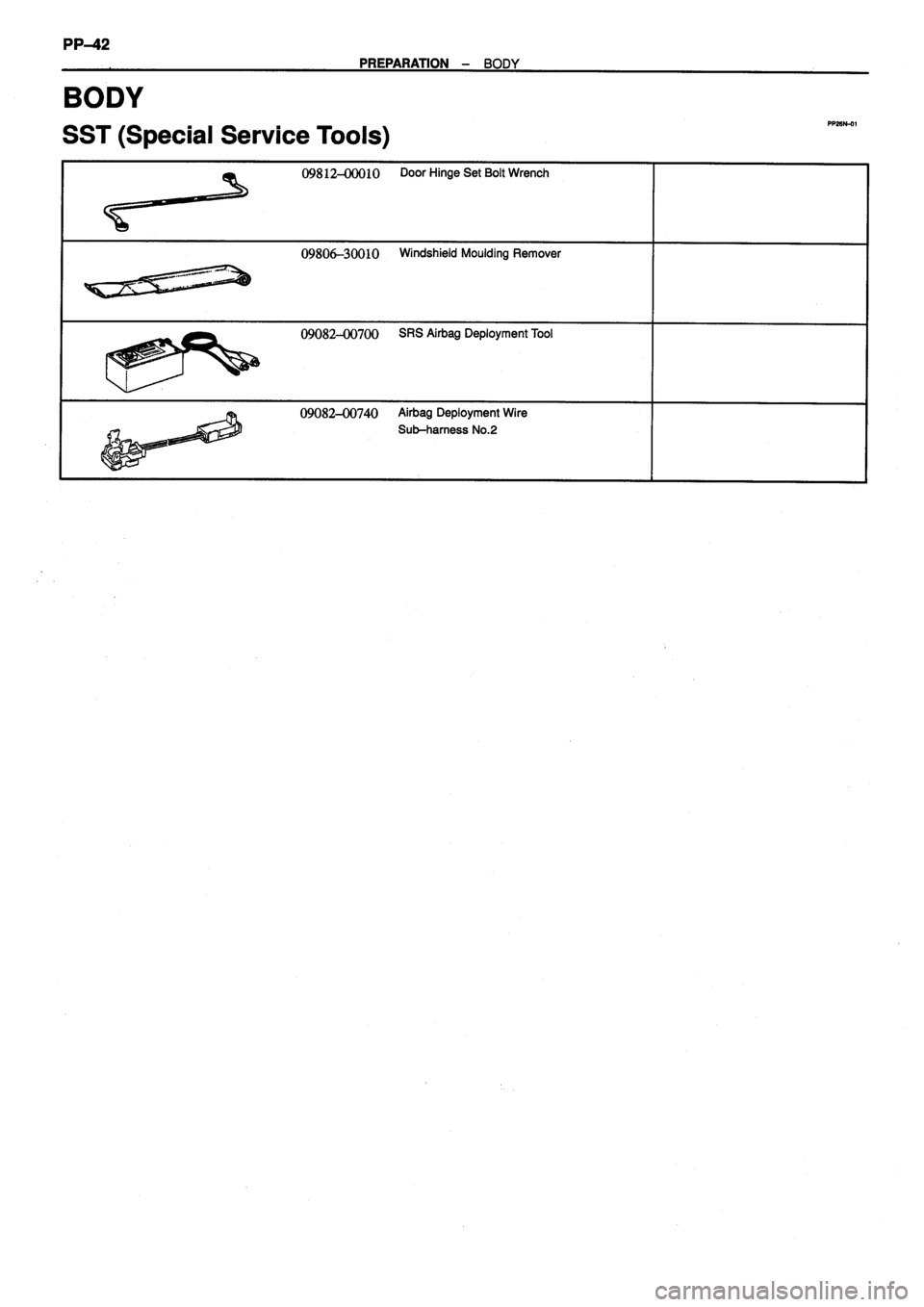 TOYOTA VERSO 1999  Repair Manual 