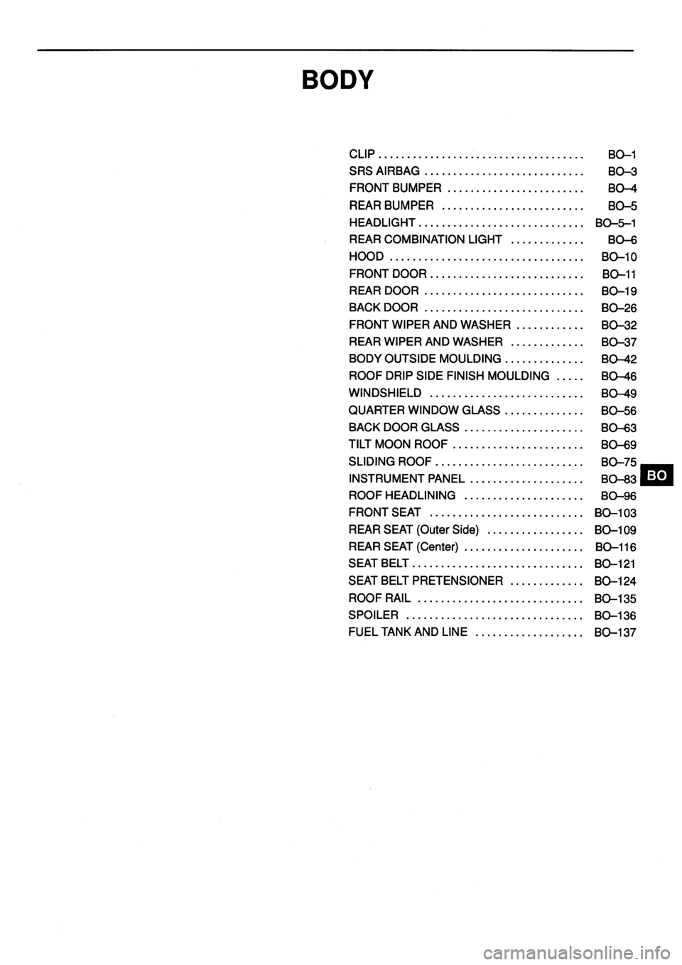 TOYOTA VERSO 1999  Repair Manual 
