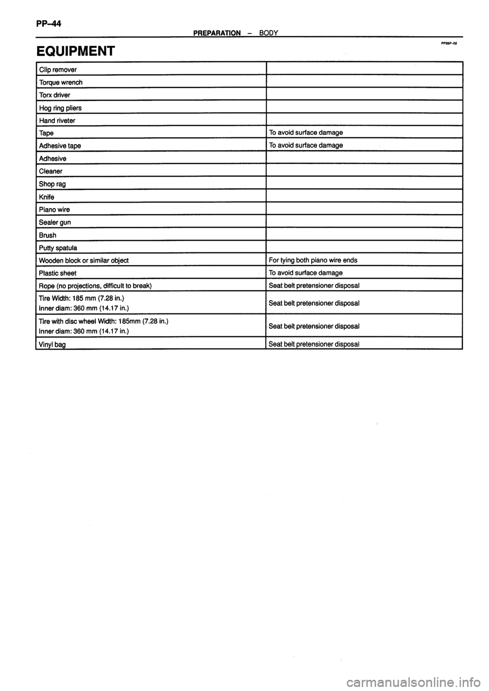 TOYOTA VERSO 1999  Repair Manual 