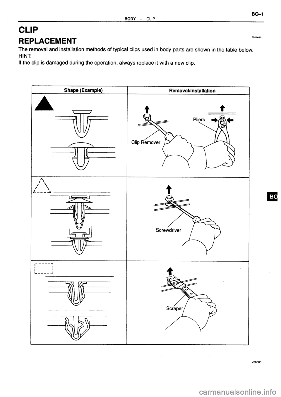 TOYOTA VERSO 1999  Repair Manual 