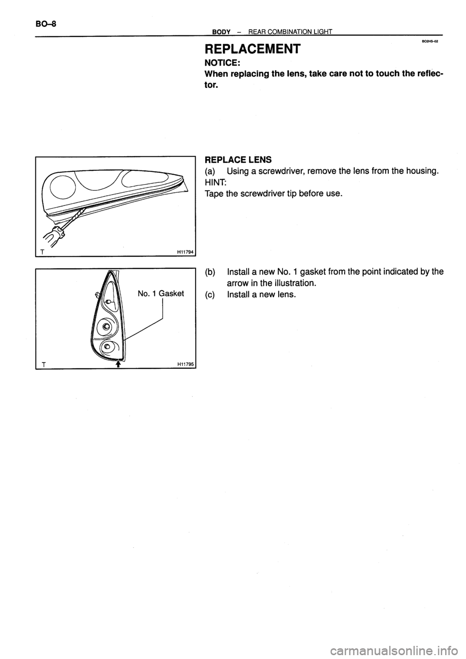 TOYOTA VERSO 1999  Repair Manual 