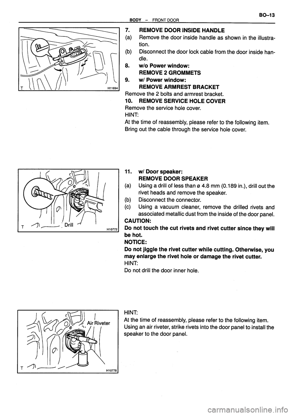 TOYOTA VERSO 1999  Repair Manual 