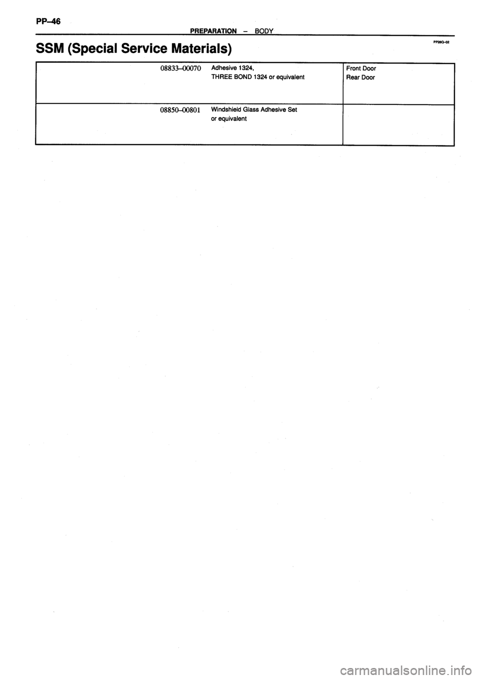 TOYOTA VERSO 1999  Repair Manual 