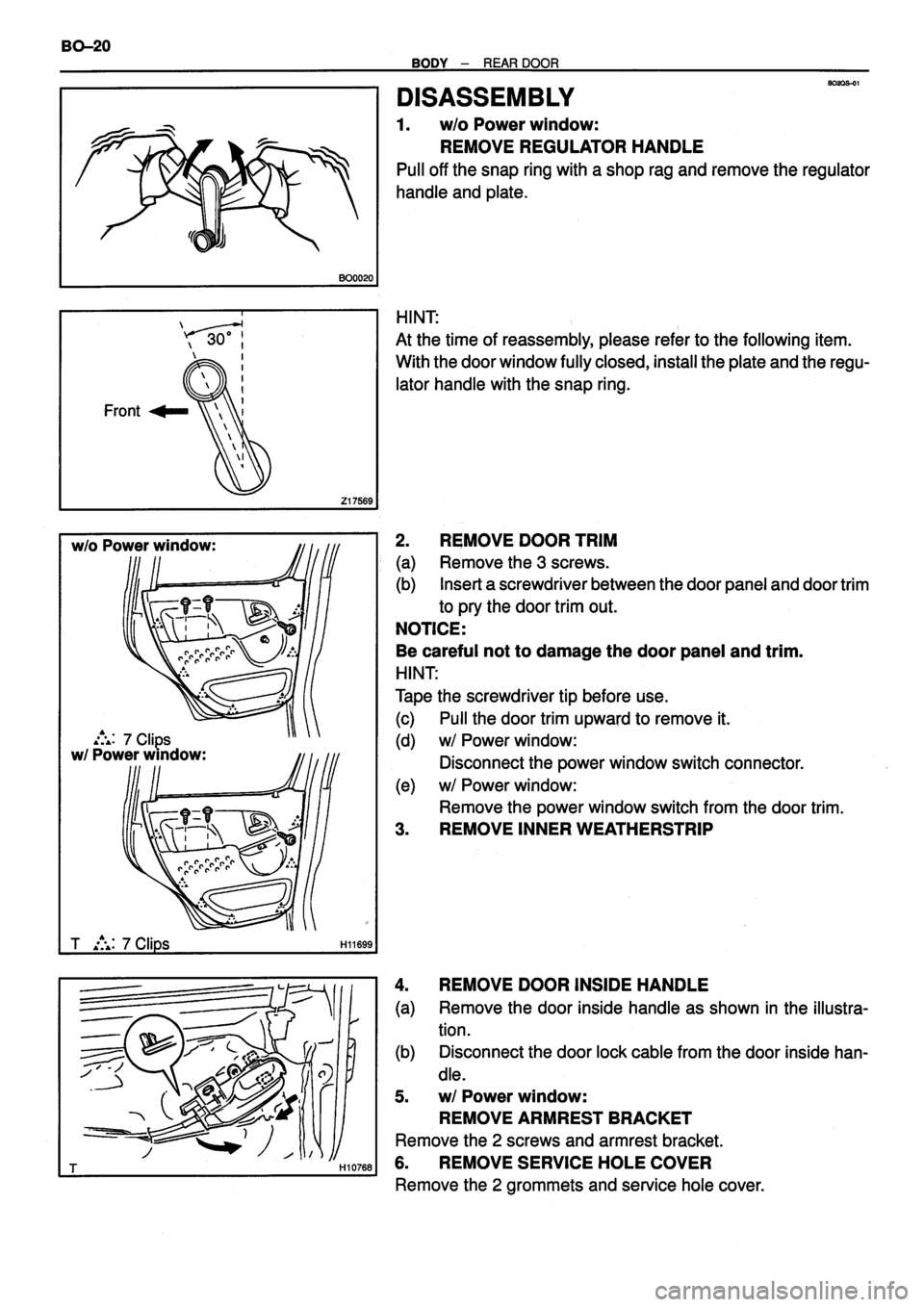 TOYOTA VERSO 1999  Repair Manual 