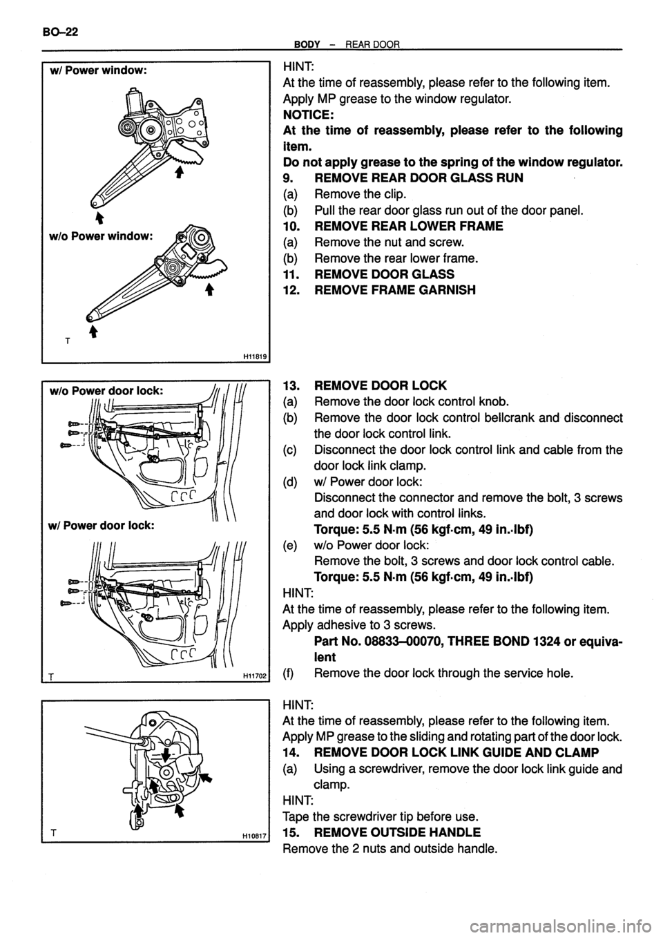 TOYOTA VERSO 1999  Repair Manual 