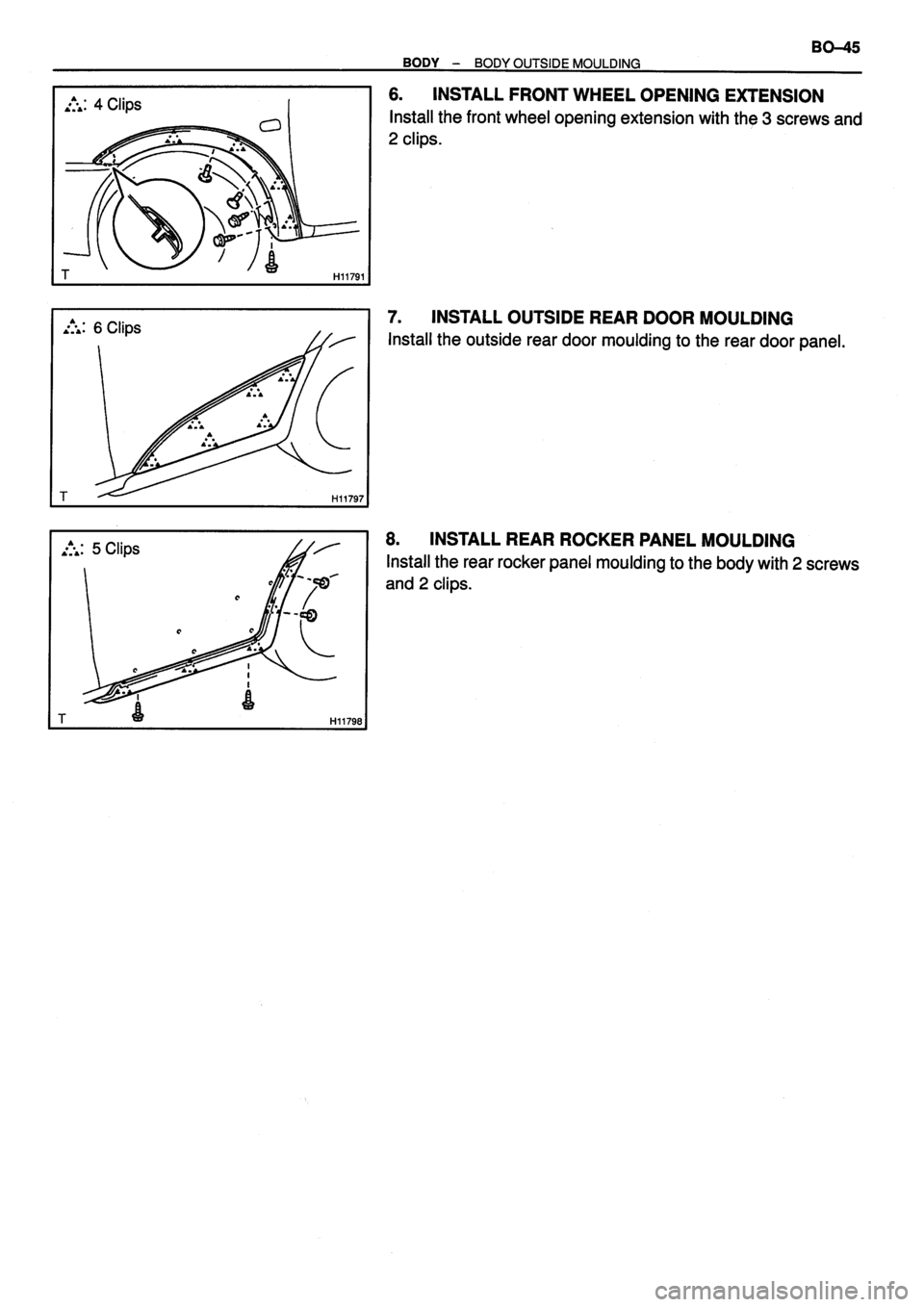 TOYOTA VERSO 1999  Repair Manual 