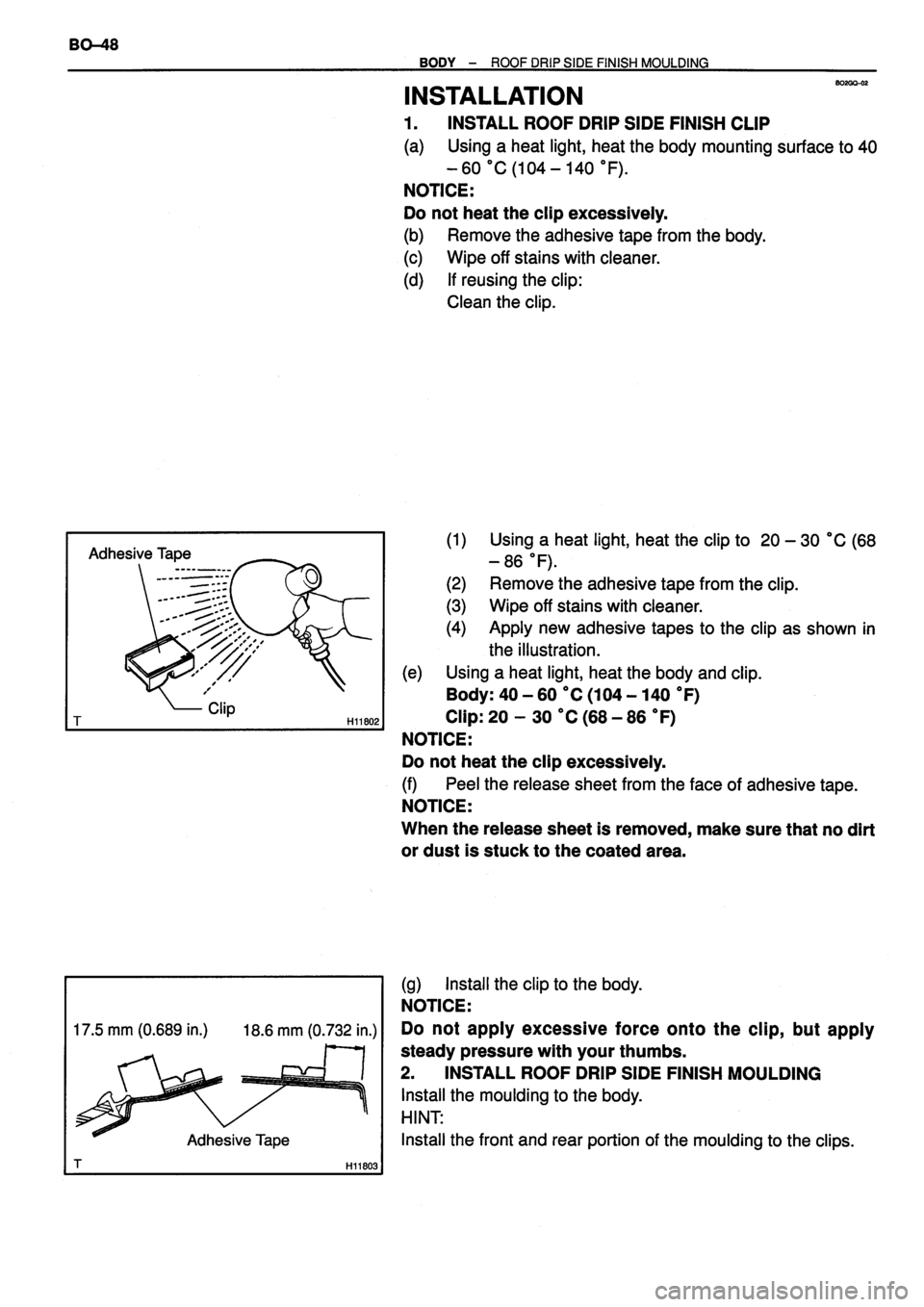 TOYOTA VERSO 1999  Repair Manual 