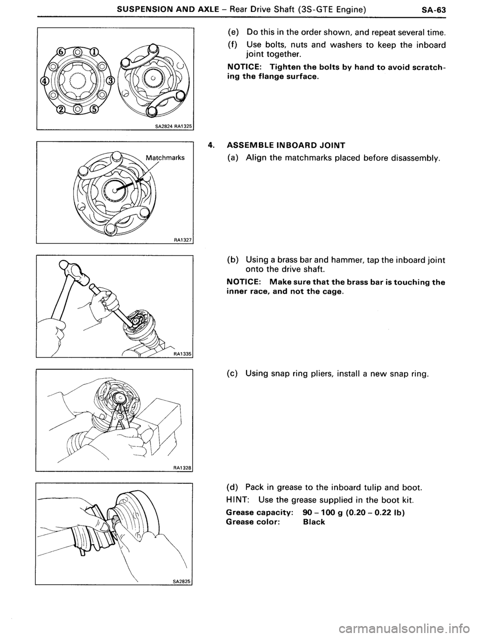 TOYOTA MR-2 1991  Factory Repair Manual 