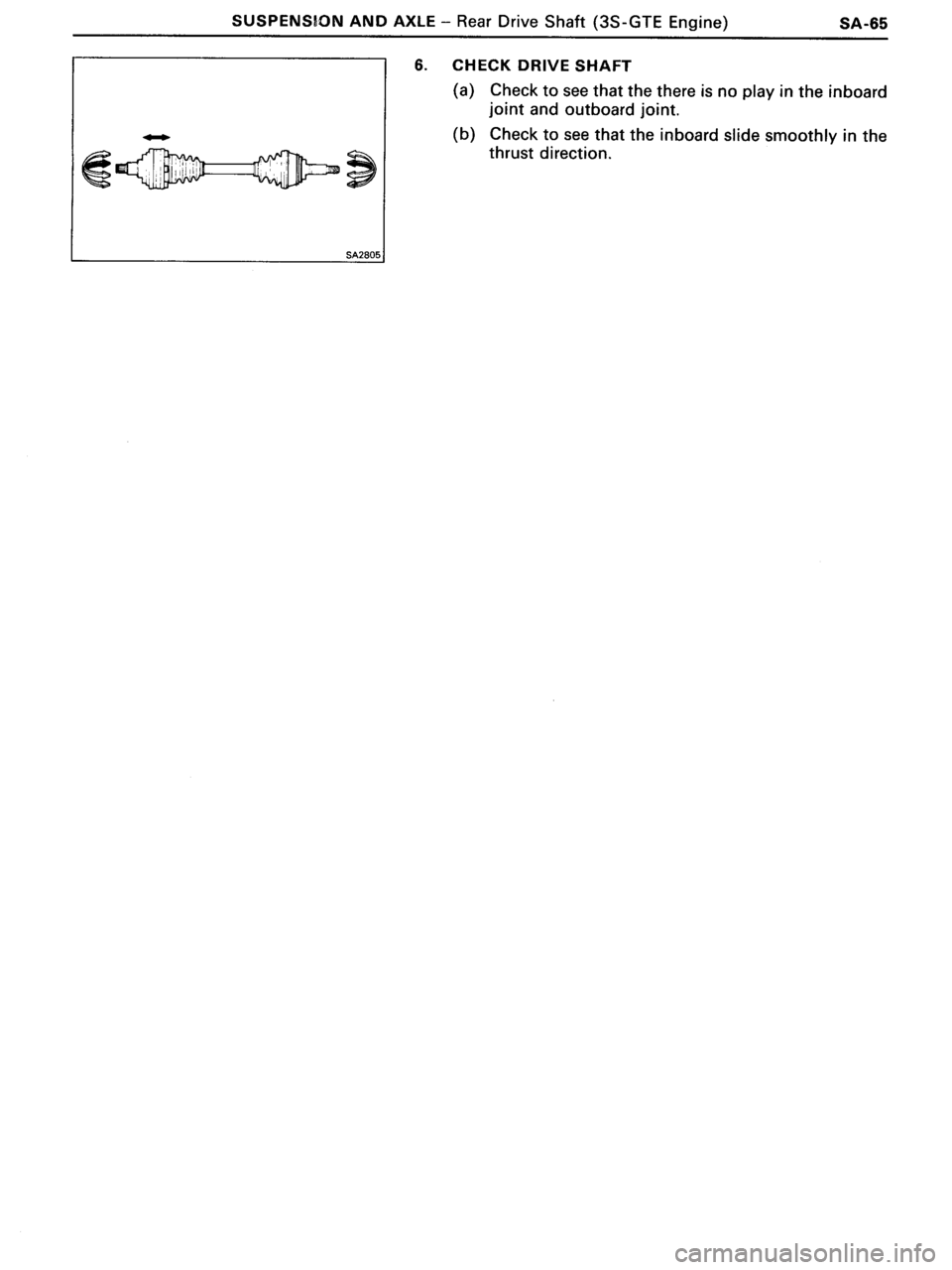 TOYOTA MR-2 1991  Factory Repair Manual 