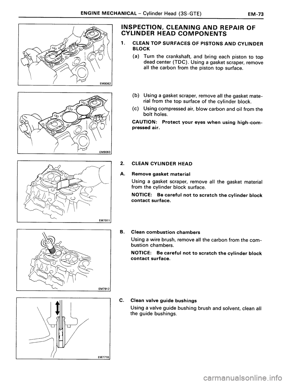 TOYOTA MR-2 1991  Factory Repair Manual 