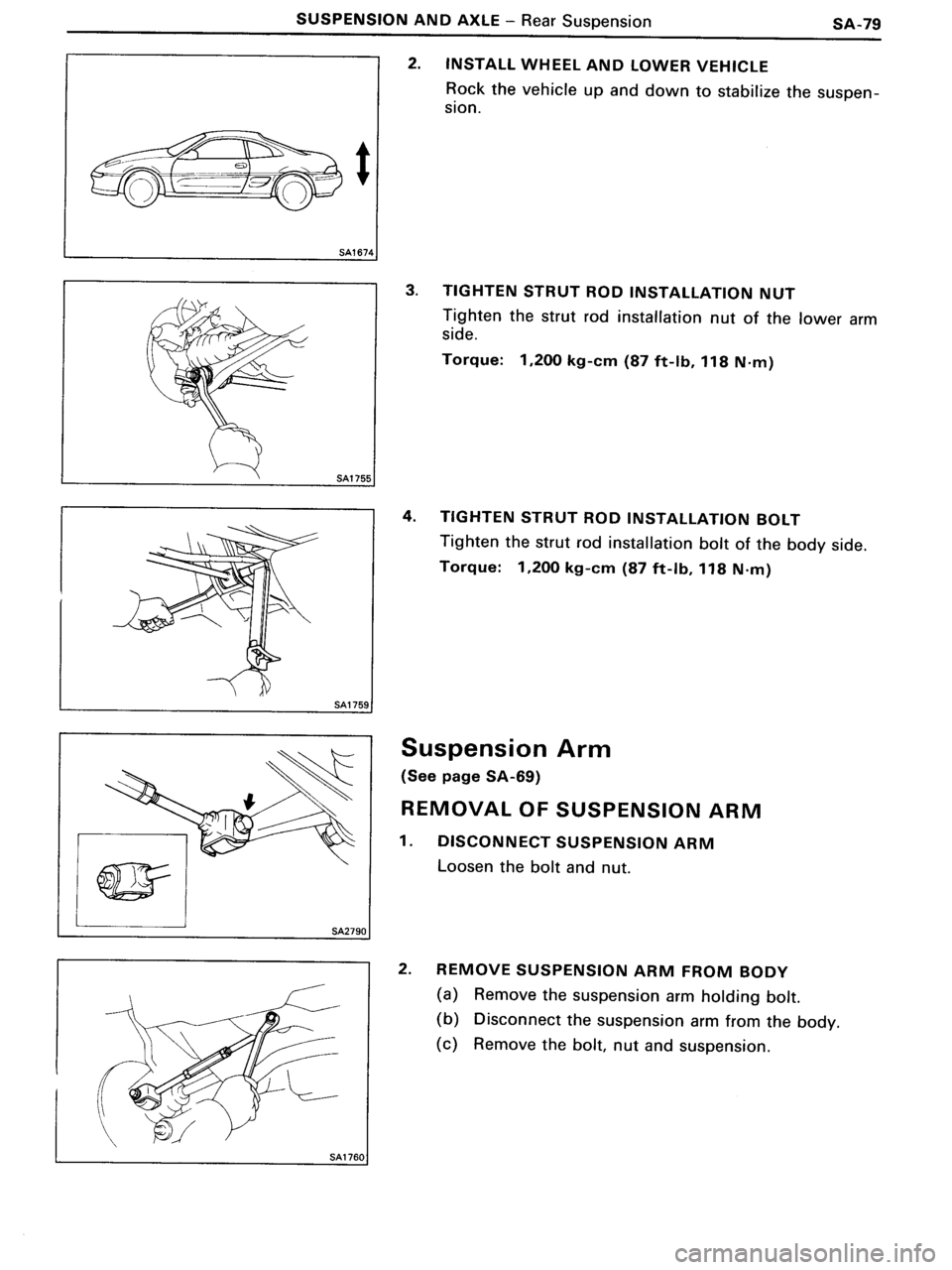 TOYOTA MR-2 1991  Factory Repair Manual 