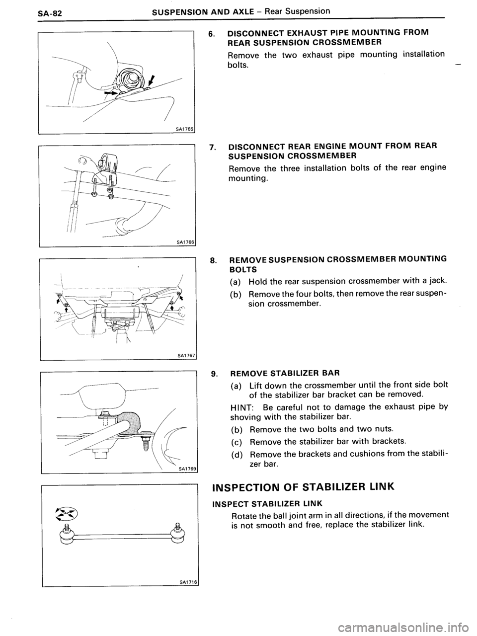 TOYOTA MR-2 1991  Factory Repair Manual 