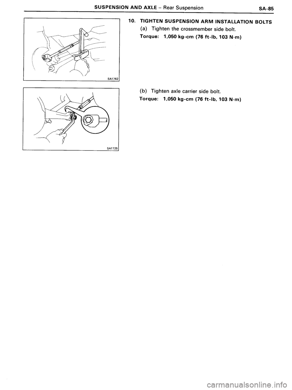 TOYOTA MR-2 1991  Factory Repair Manual 