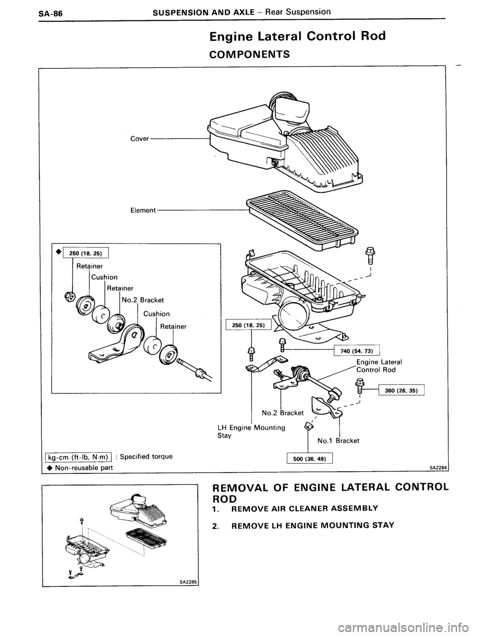 TOYOTA MR-2 1991  Factory Repair Manual 