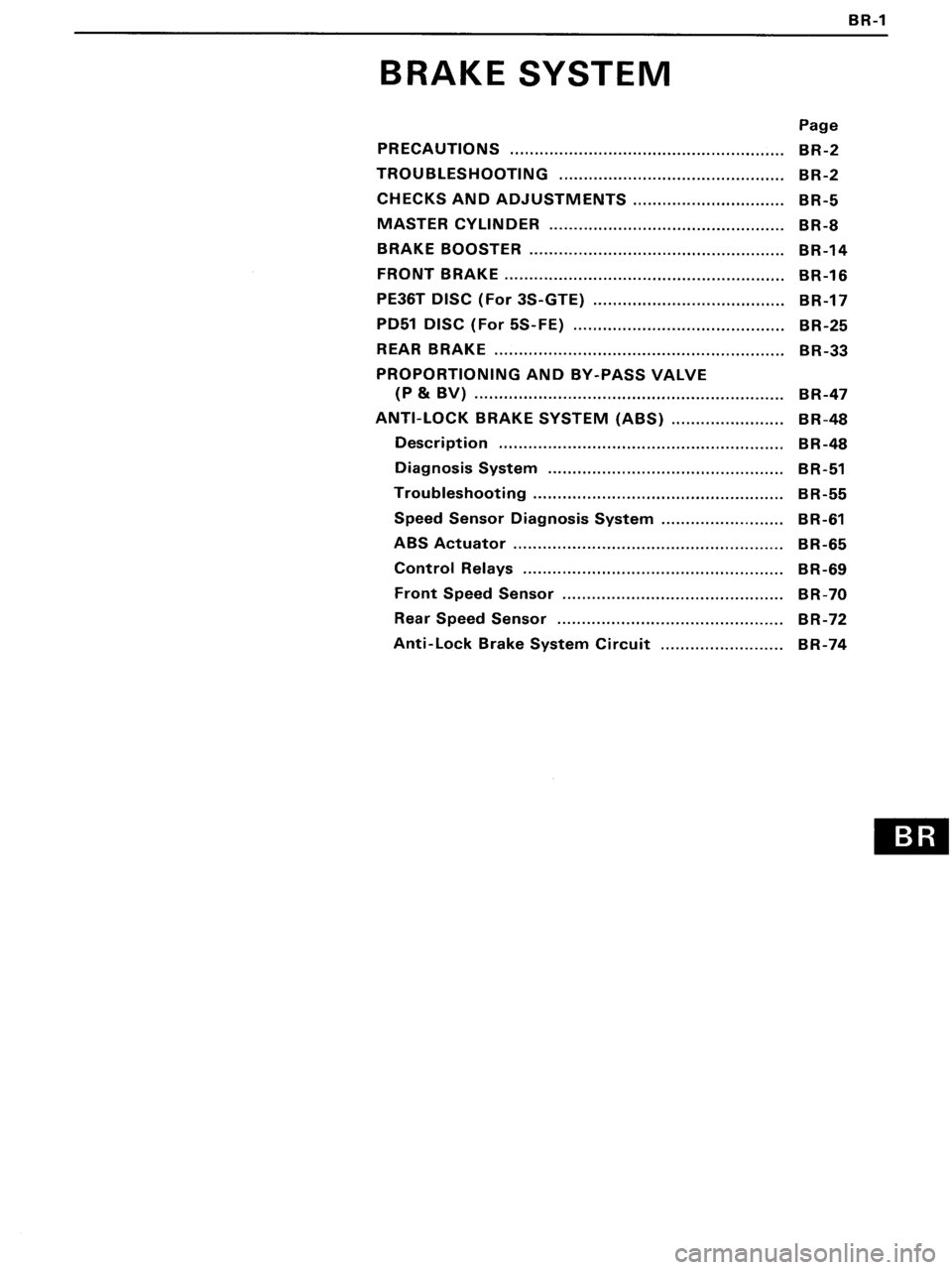 TOYOTA MR-2 1991  Factory Repair Manual 
