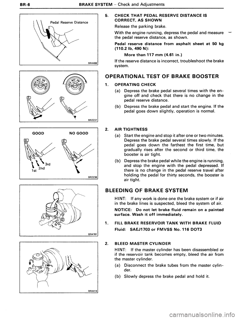 TOYOTA MR-2 1991  Factory Repair Manual 