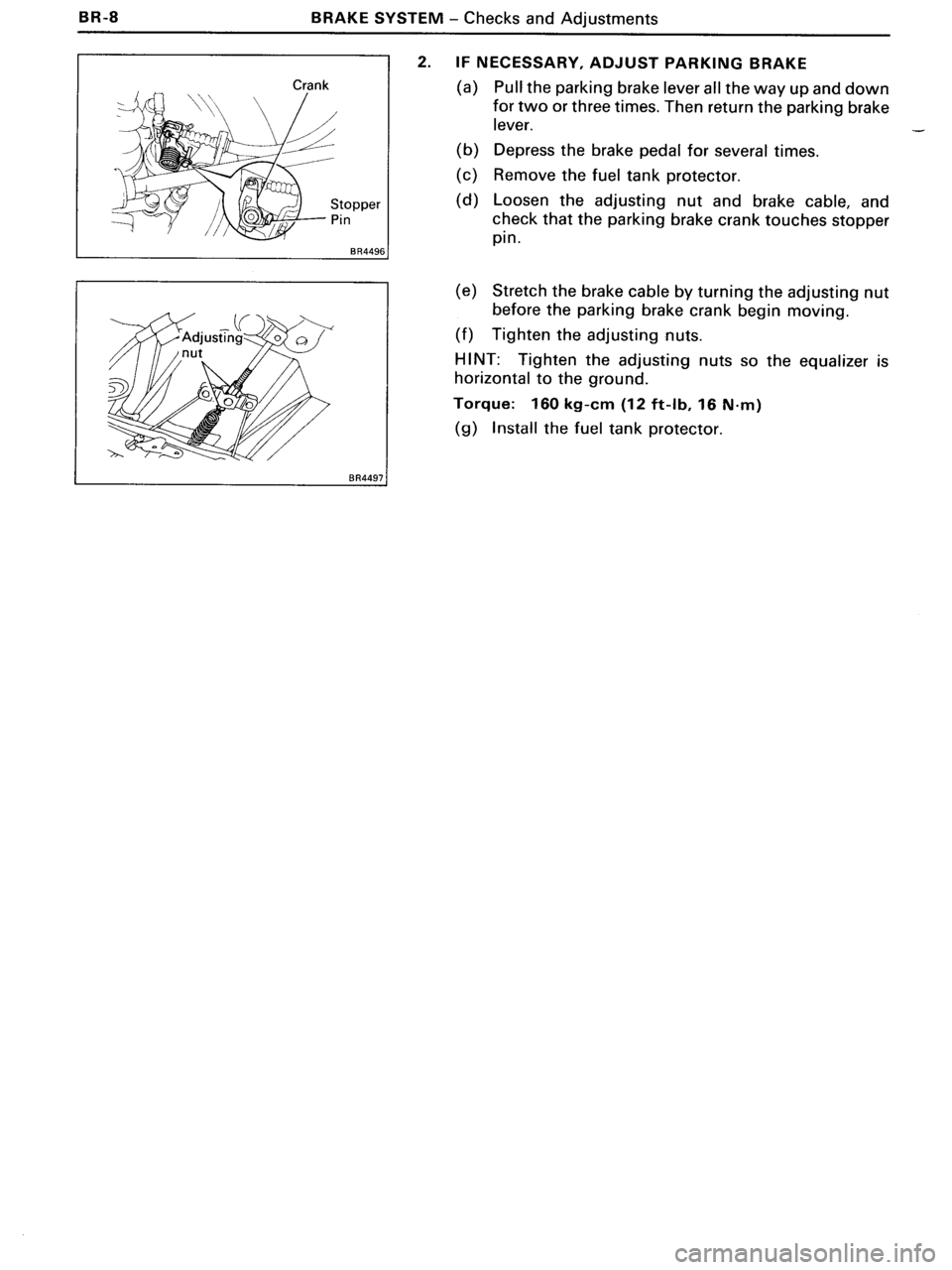 TOYOTA MR-2 1991  Factory Repair Manual 