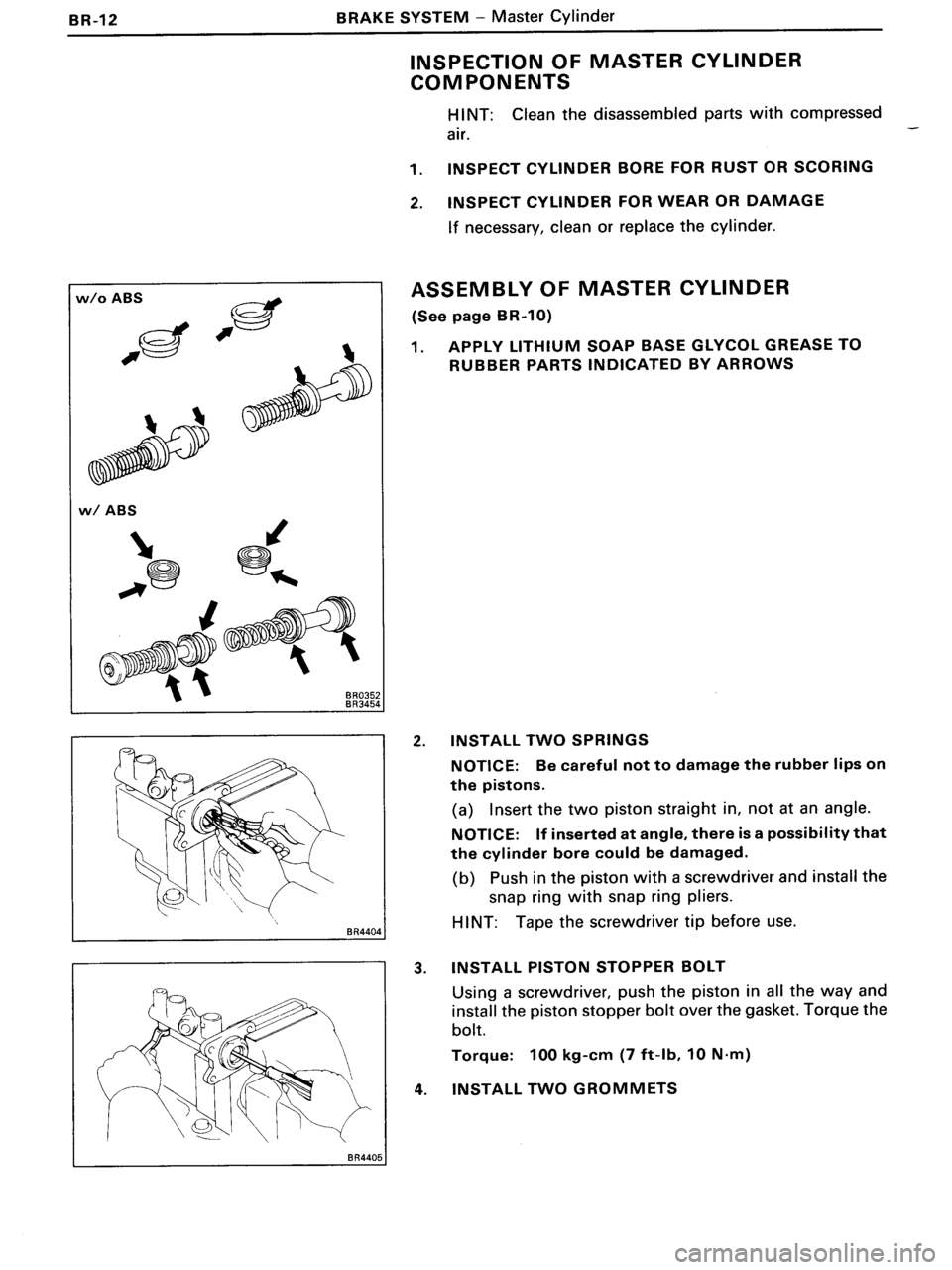 TOYOTA MR-2 1991  Factory Repair Manual 