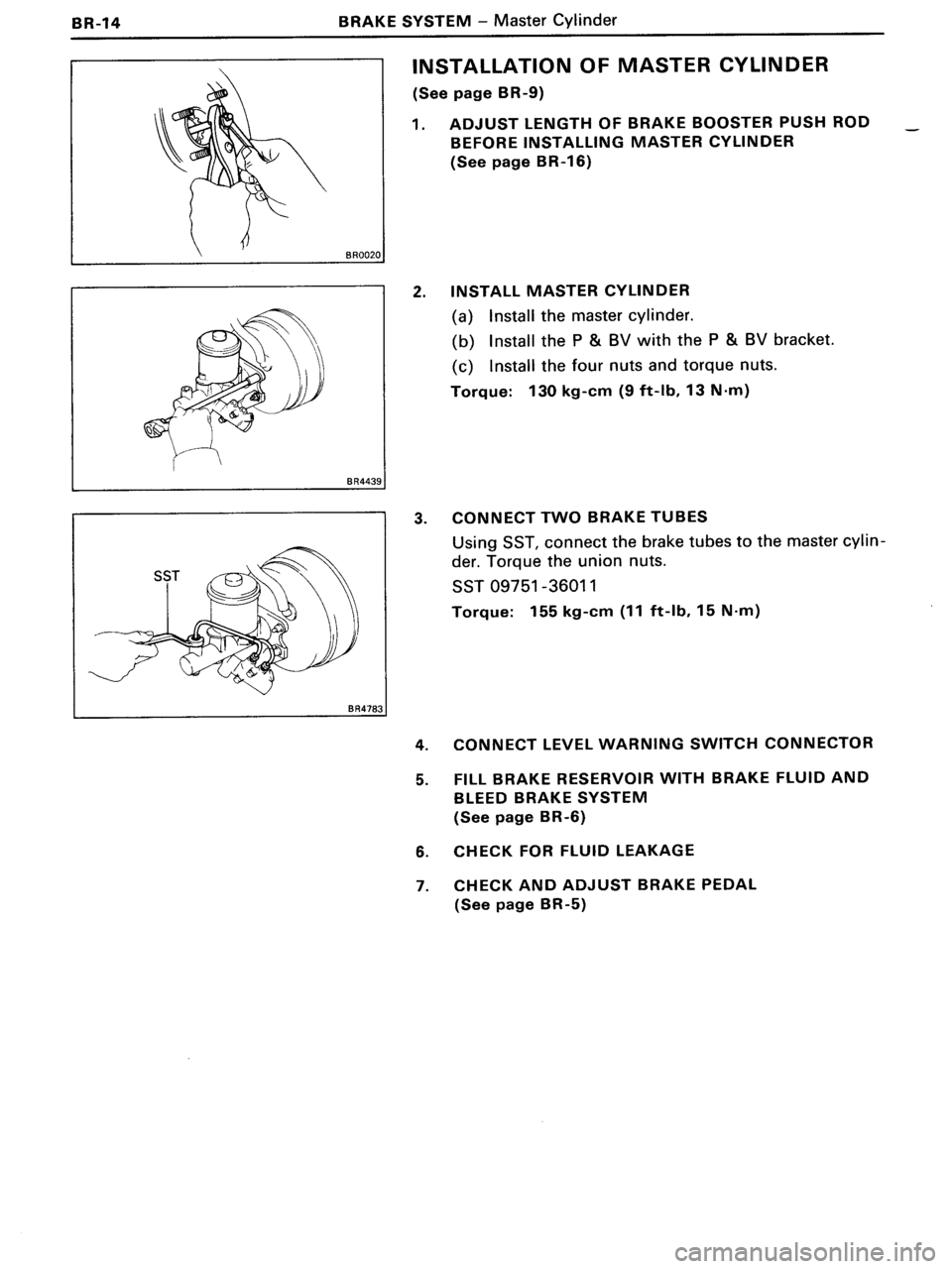 TOYOTA MR-2 1991  Factory Repair Manual 