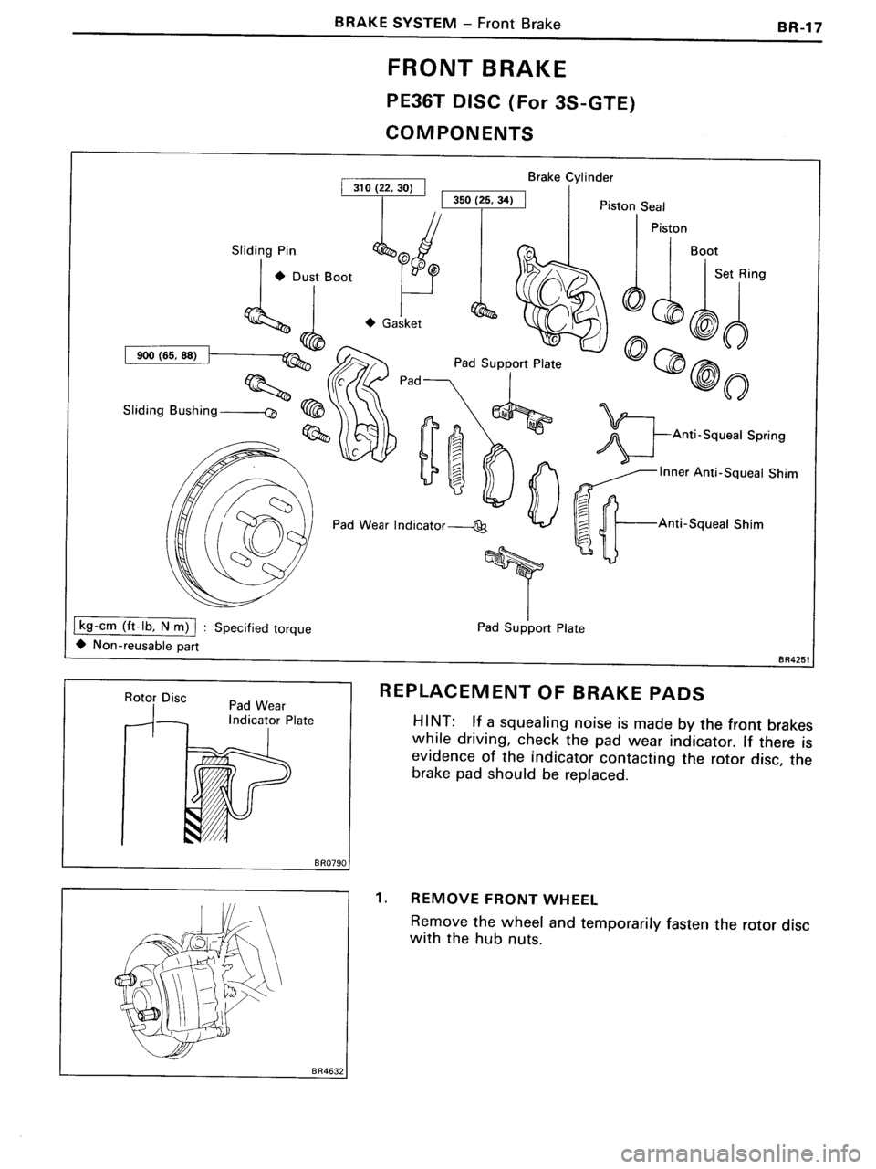 TOYOTA MR-2 1991  Factory Repair Manual 