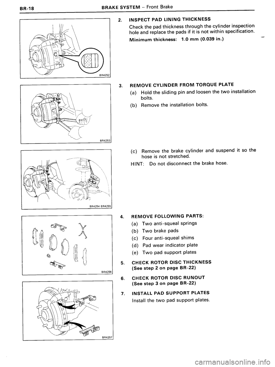 TOYOTA MR-2 1991  Factory Repair Manual 