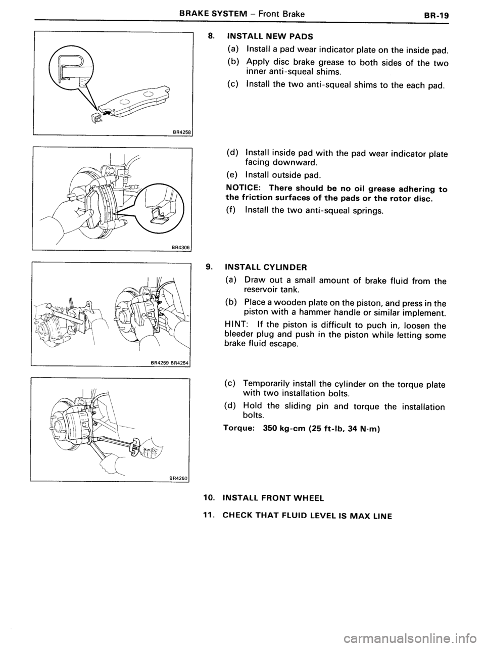 TOYOTA MR-2 1991  Factory Repair Manual 