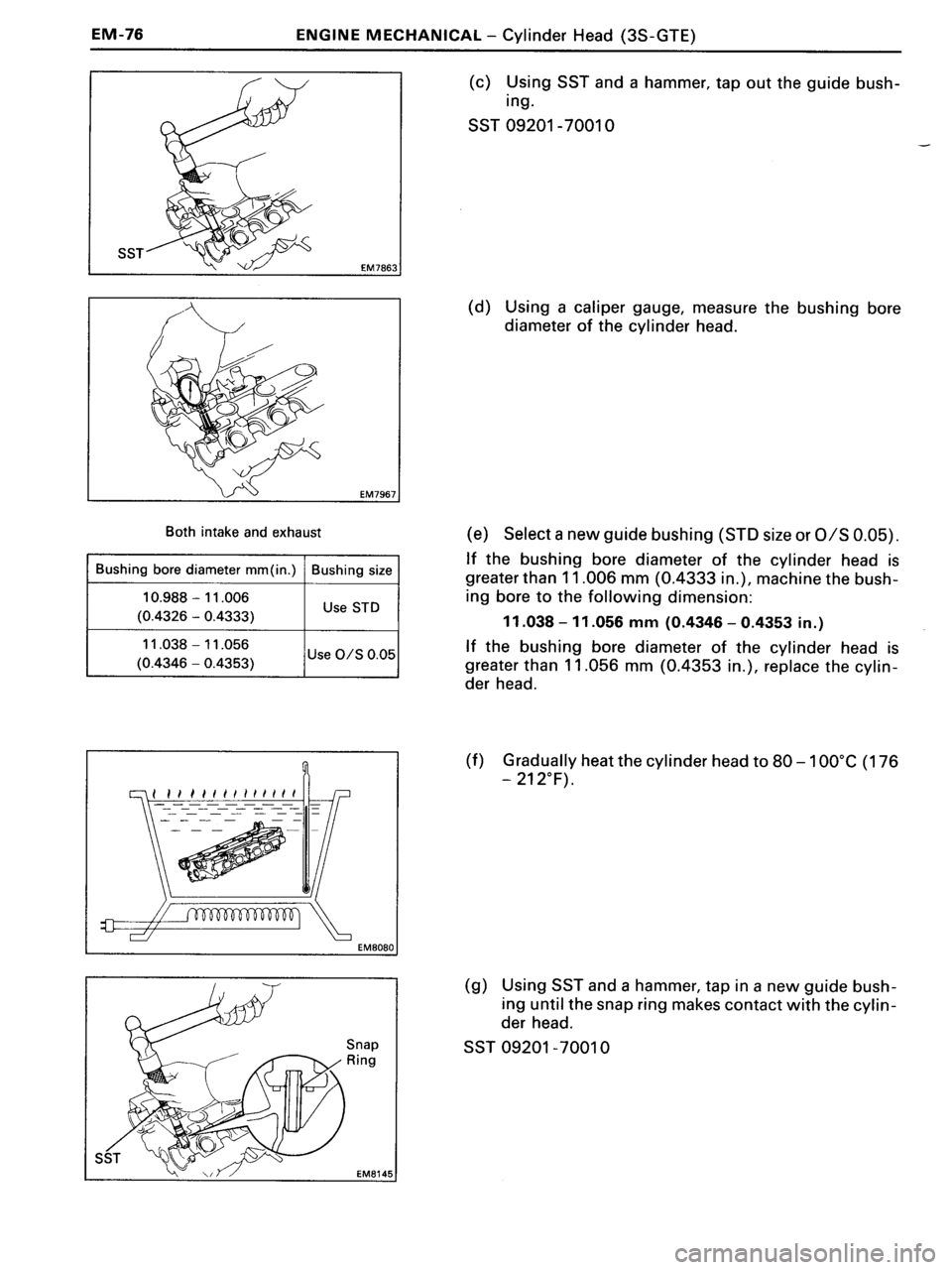 TOYOTA MR-2 1991  Factory Repair Manual 