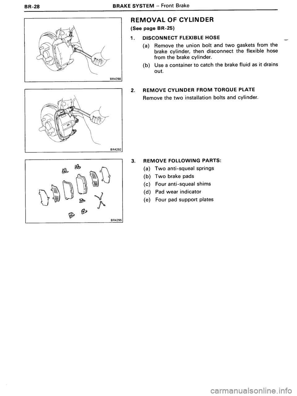 TOYOTA MR-2 1991  Factory Repair Manual 