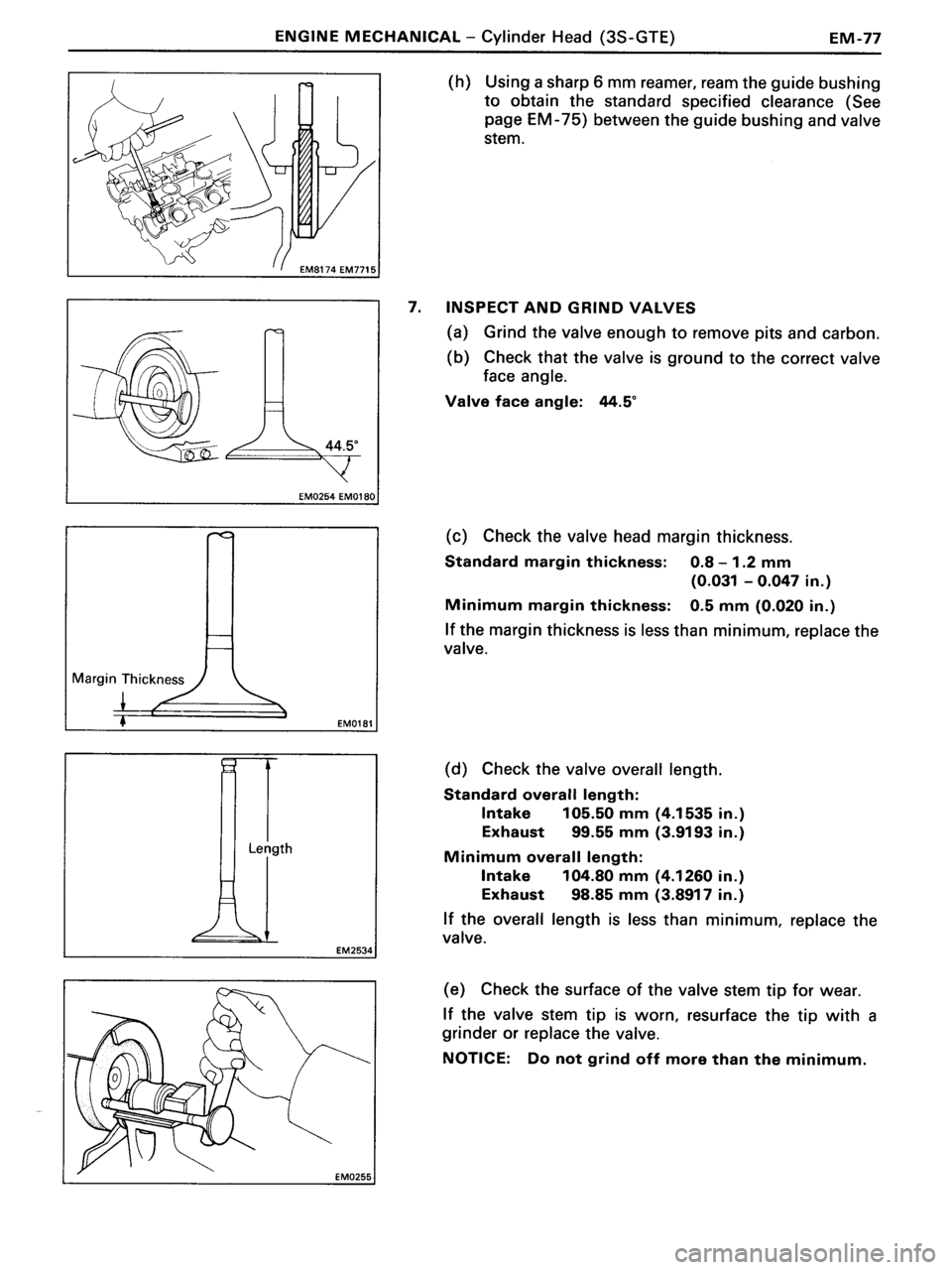 TOYOTA MR-2 1991  Factory Repair Manual 