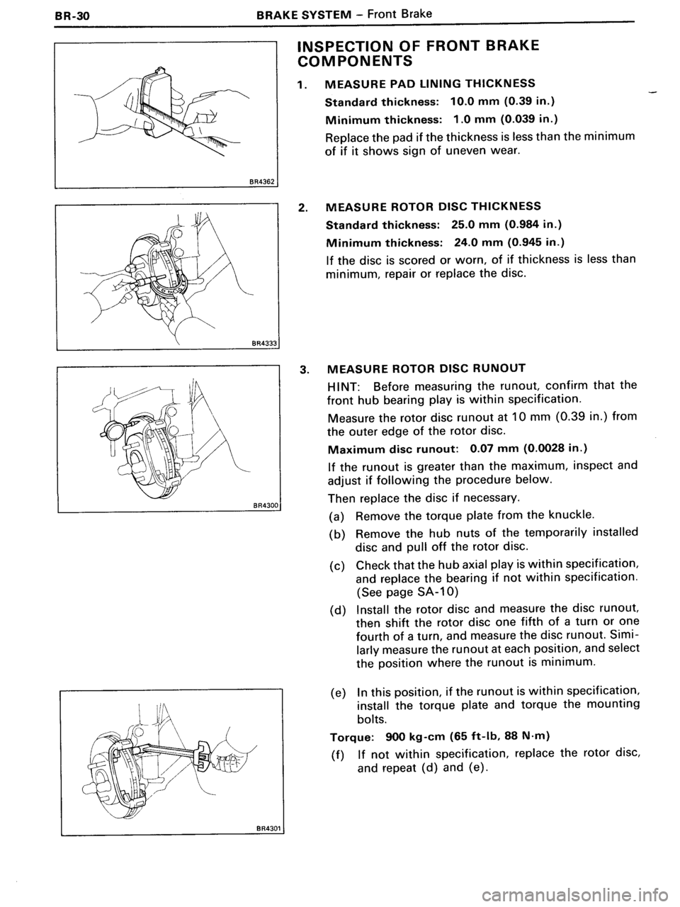 TOYOTA MR-2 1991  Factory Repair Manual 