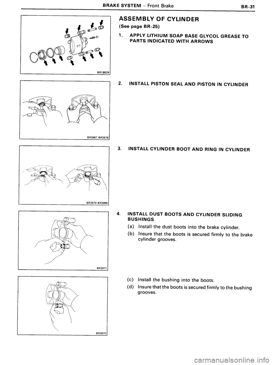 TOYOTA MR-2 1991  Factory Repair Manual 