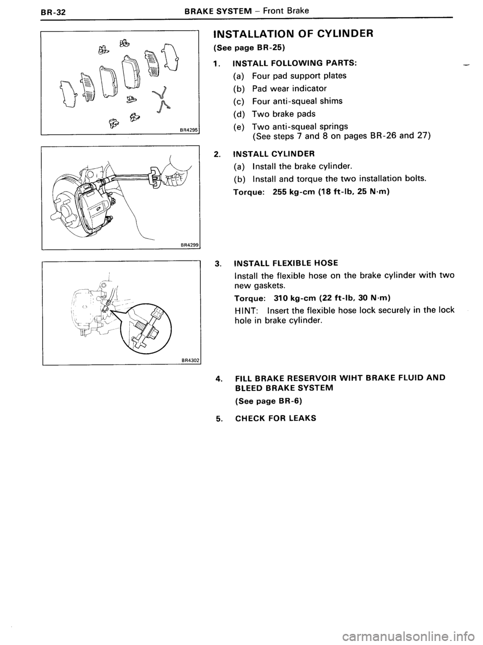 TOYOTA MR-2 1991  Factory Repair Manual 